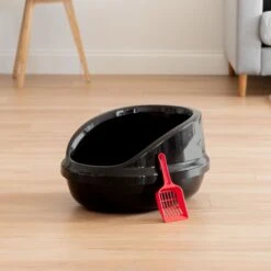 IRIS USA Large High-Back Open Top Cat Litter Pan With Scatter Shield & Scoop 13 IRIS USA Large High-Back Open Top Cat Litter Pan With Scatter Shield & Scoop -Pet Supplies Store 181317 PT3. AC SS1800 V1680809080