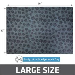 Drymate Protective & Decorative Cat Litter Mat, Paw Dots, Large, 20-in X 28-in -Pet Supplies Store 181538 PT5. AC SS1800 V1689627151
