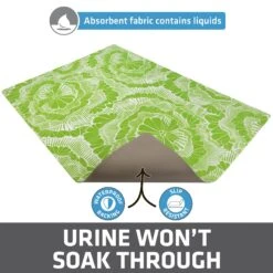 Drymate Protective & Decorative Cat Litter Mat, Surf Green, Large, 20-in X 28-in -Pet Supplies Store 181542 PT3. AC SS1800 V1689627177