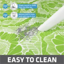 Drymate Protective & Decorative Cat Litter Mat, Surf Green, Large, 20-in X 28-in -Pet Supplies Store 181542 PT4. AC SS1800 V1689627173