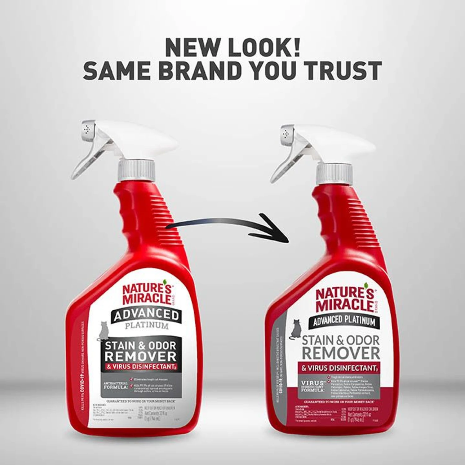 Nature's Miracle Advanced Platinum Cat Antibacterial Stain Remover & Odor Eliminator Spray, 32-oz Bottle 6 Nature's Miracle Advanced Platinum Cat Antibacterial Stain Remover & Odor Eliminator Spray, 32-oz Bottle - Image 4