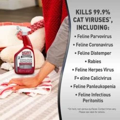 Nature's Miracle Advanced Platinum Cat Antibacterial Stain Remover & Odor Eliminator Spray, 32-oz Bottle 17 Nature's Miracle Advanced Platinum Cat Antibacterial Stain Remover & Odor Eliminator Spray, 32-oz Bottle -Pet Supplies Store 182979 PT6. AC SS1800 V1701116416