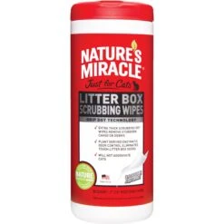Nature's Miracle Cat Litter Box Scrubbing Wipes