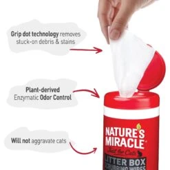 Nature's Miracle Cat Litter Box Scrubbing Wipes 13 Nature's Miracle Cat Litter Box Scrubbing Wipes -Pet Supplies Store 183021 PT2. AC SS1800 V1701115655