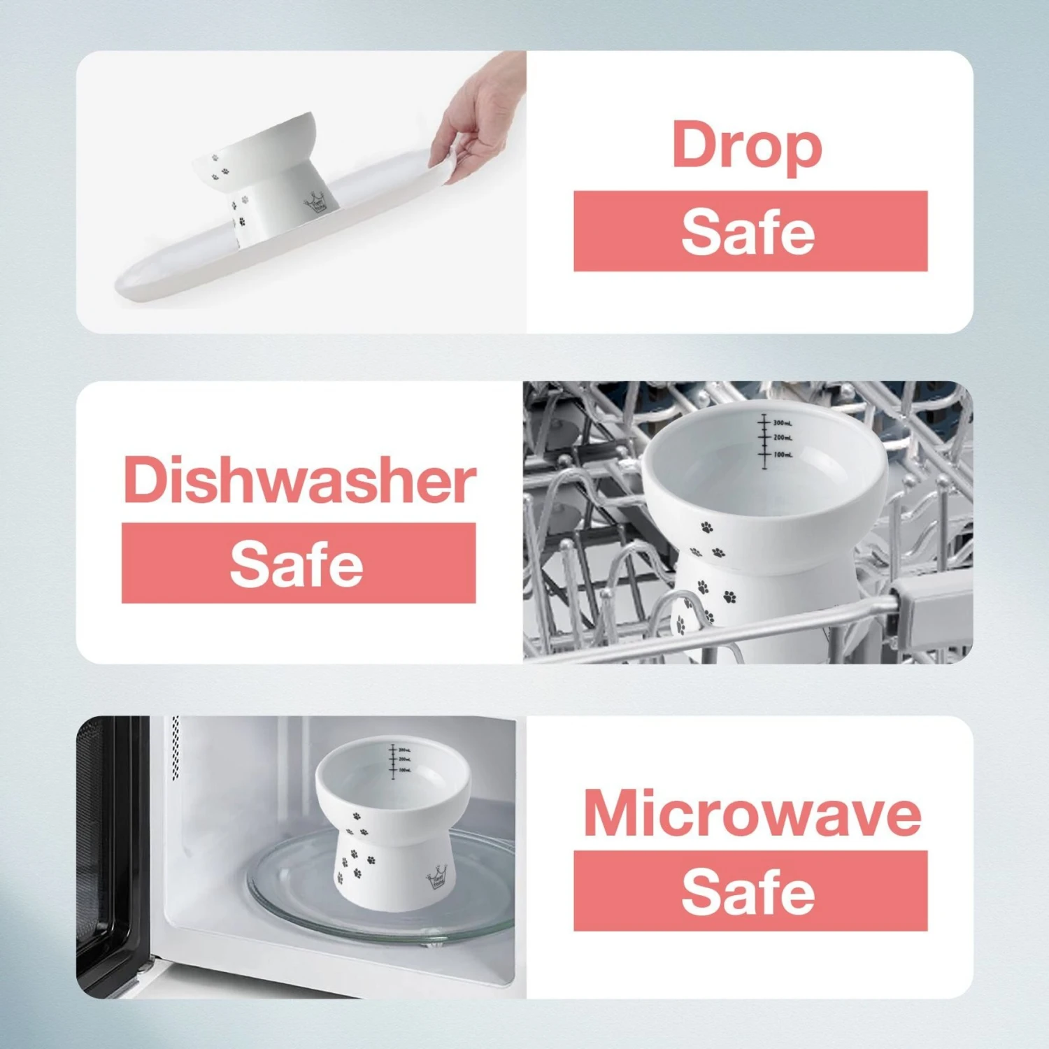 Necoichi Ceramic Elevated Cat Water Bowl 8 Necoichi Ceramic Elevated Cat Water Bowl - Image 6