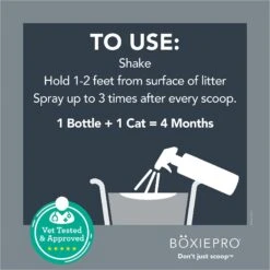 Boxiecat Litter Extender Probiotic Odor Encapsulator Spray, 24-oz Bottle -Pet Supplies Store 186407 PT5. AC SS1800 V1643997855