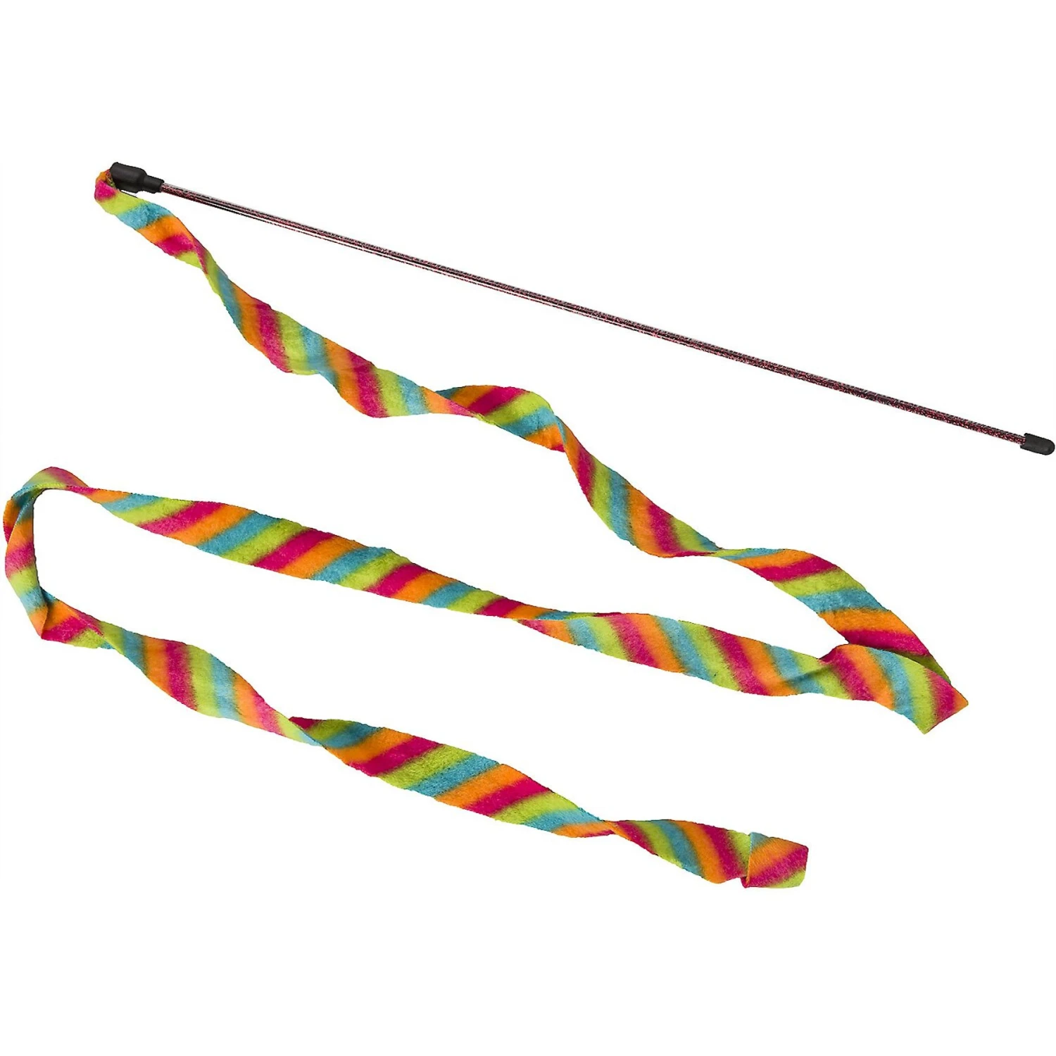 Ethical Pet Cat Prancer Fleece Frenzy Wand Cat Toy, Color Varies 6 Ethical Pet Cat Prancer Fleece Frenzy Wand Cat Toy, Color Varies - Image 4