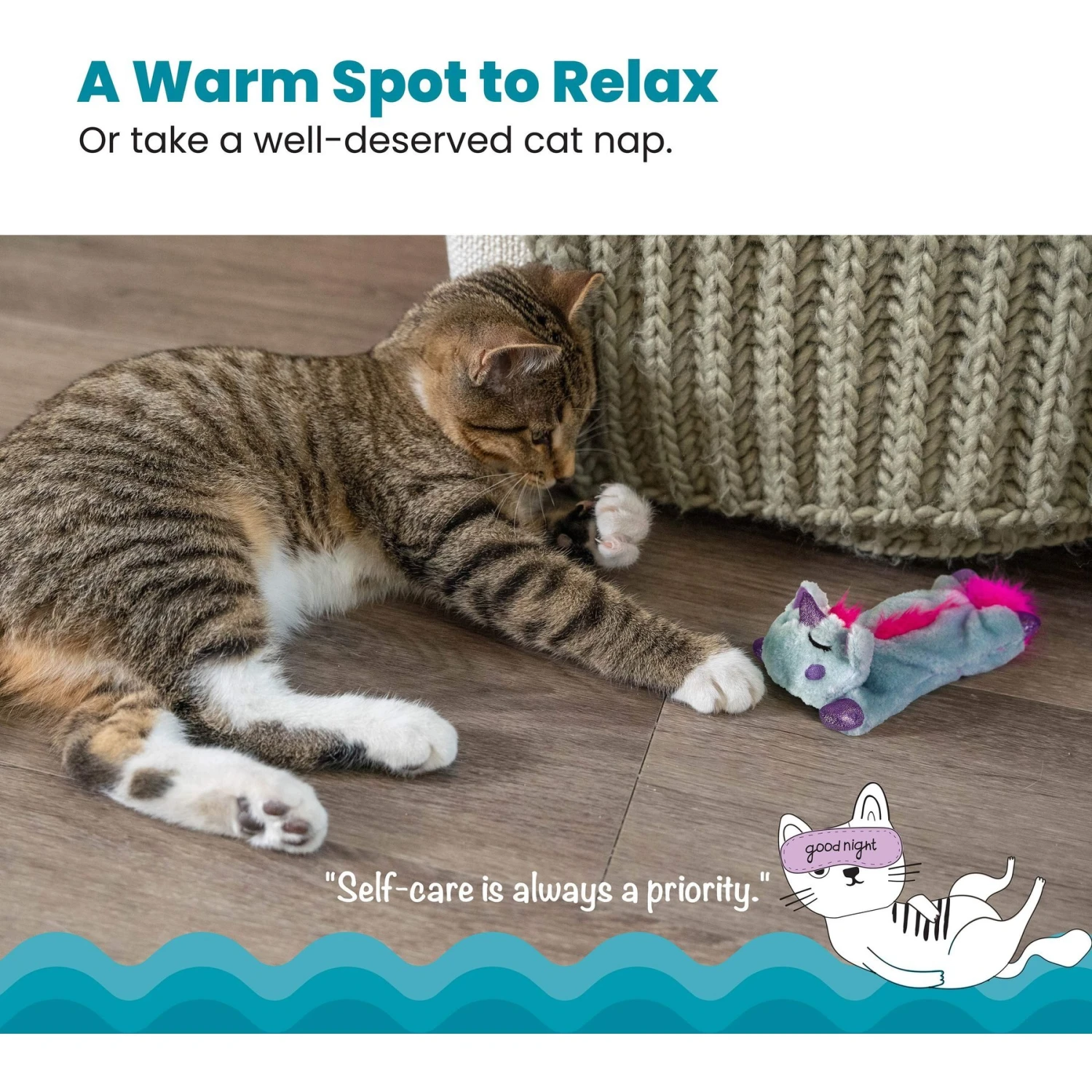 Catstages Cuddle Pal Unicorn Cat Plush Toy 4 Catstages Cuddle Pal Unicorn Cat Plush Toy - Image 2