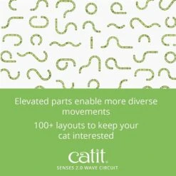 Catit Senses 2.0 Wave Circuit Cat Toy -Pet Supplies Store 191556 PT2. AC SS1800 V1628093767