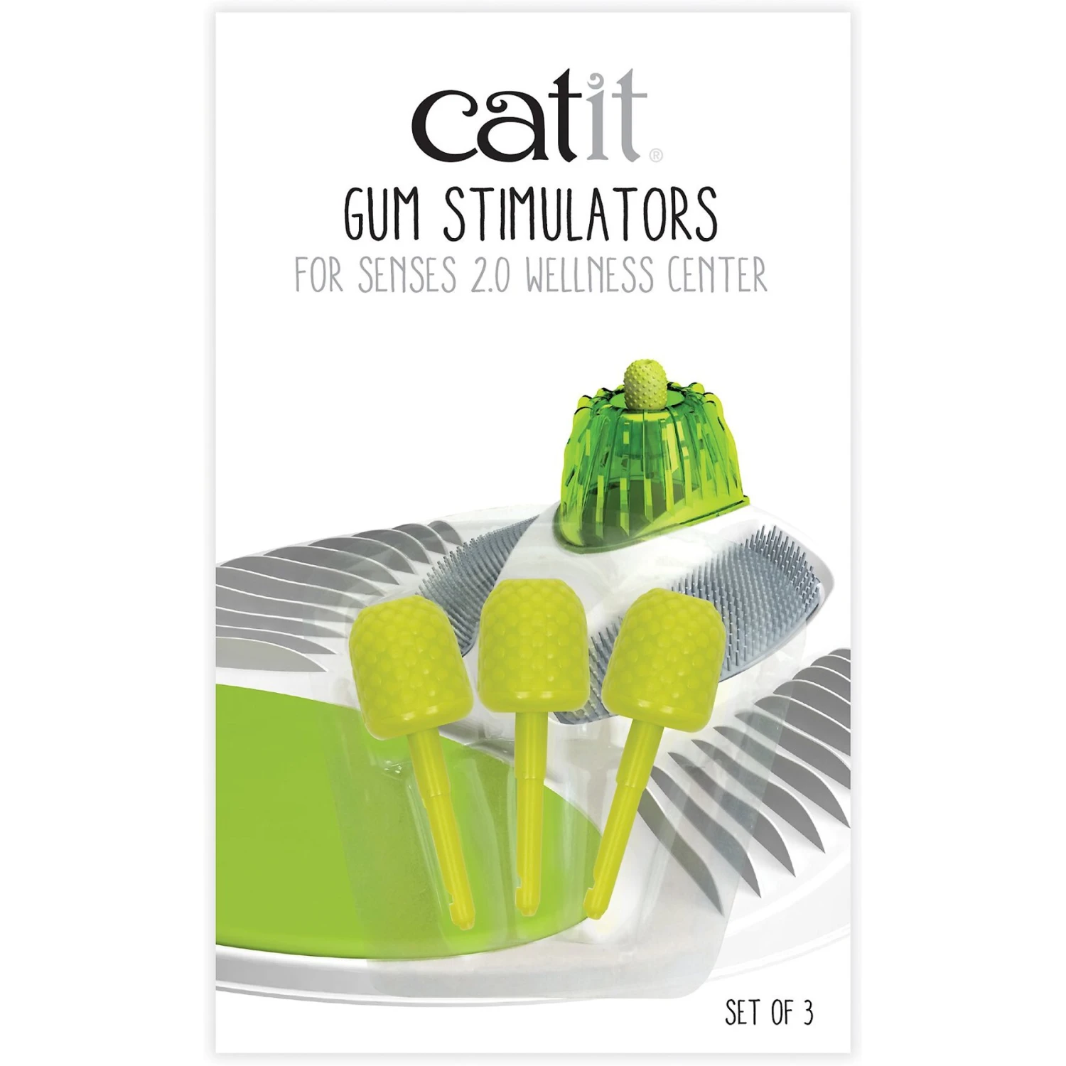Catit Senses 2.0 Gum Stimulator Refills For Senses 2.0 Wellness Center, 3 Count 3 Catit Senses 2.0 Gum Stimulator Refills For Senses 2.0 Wellness Center, 3 Count