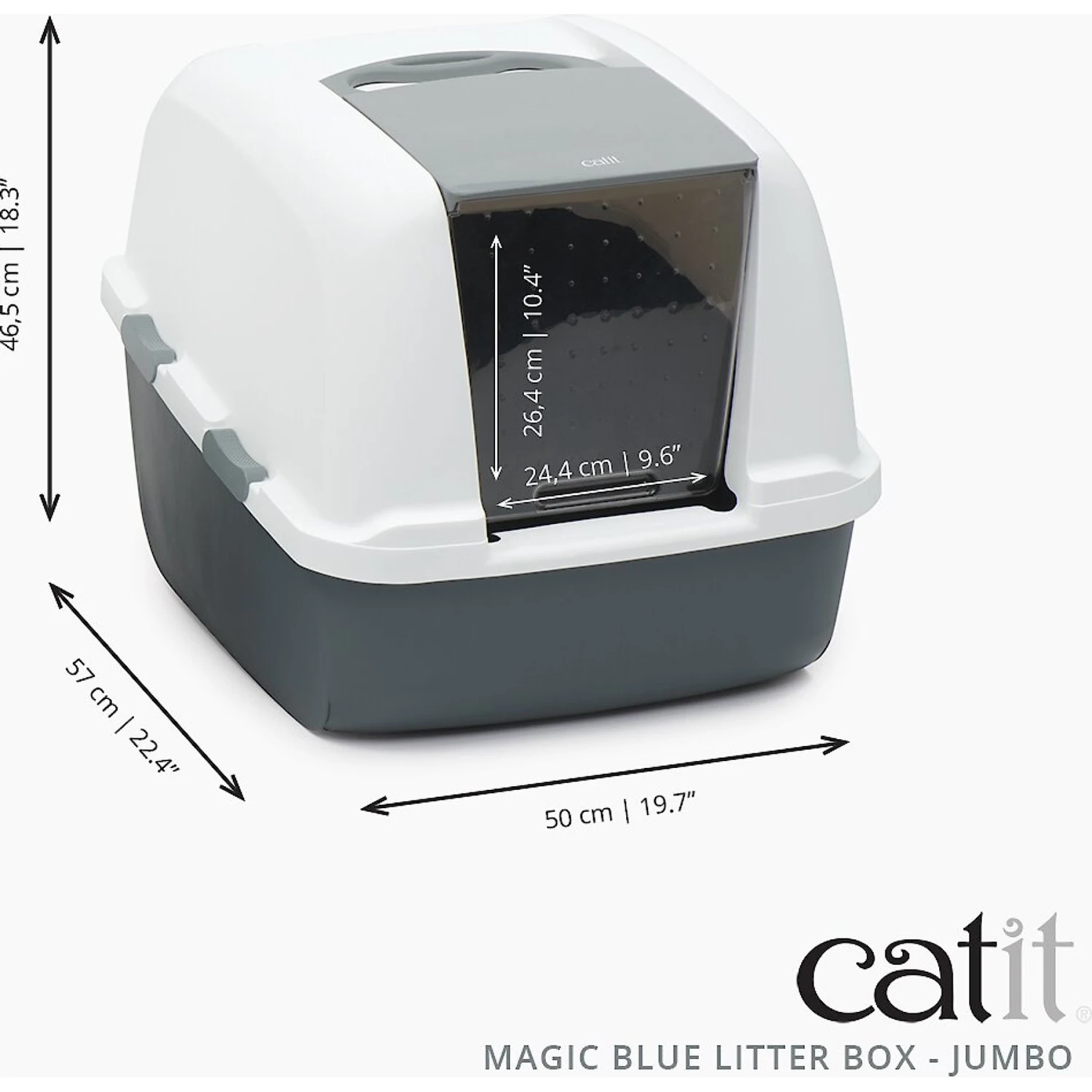 Catit Magic Blue Cat Litter Box 4 Catit Magic Blue Cat Litter Box - Image 2