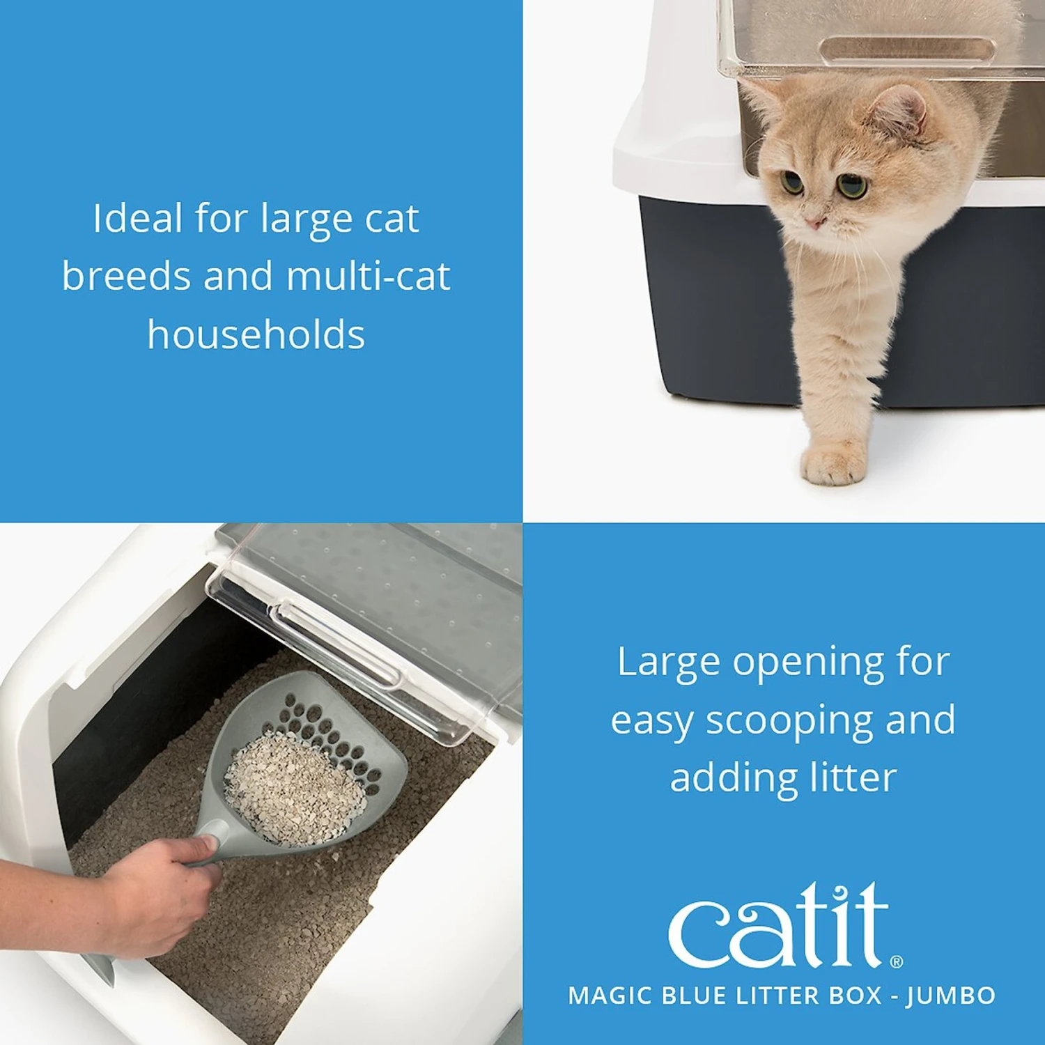 Catit Magic Blue Cat Litter Box 5 Catit Magic Blue Cat Litter Box - Image 3