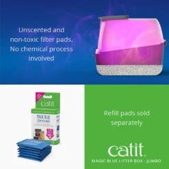 Catit Magic Blue Cat Litter Box 15 Catit Magic Blue Cat Litter Box -Pet Supplies Store 191588 PT5. AC SS1800 V1628094083