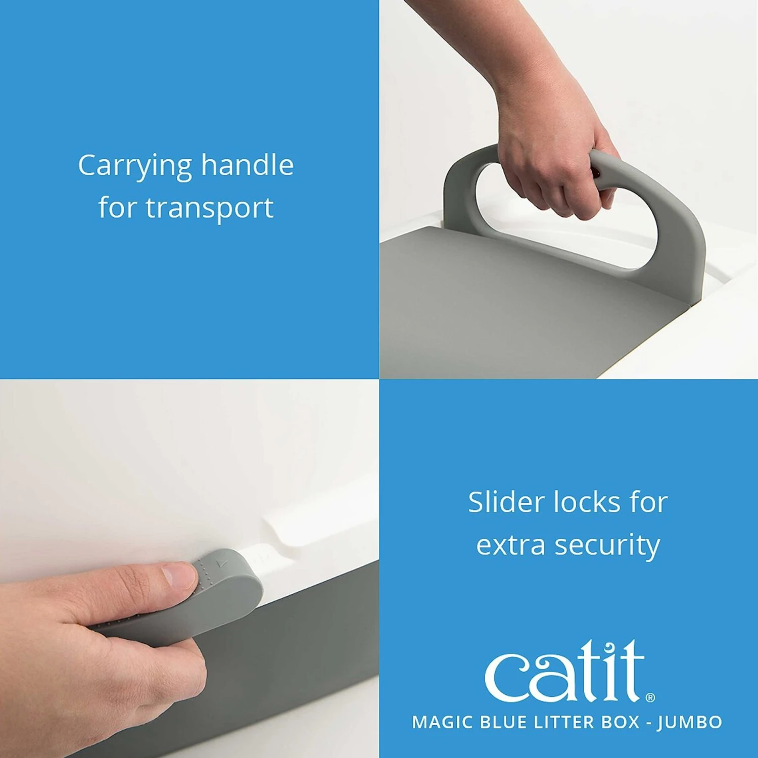 Catit Magic Blue Cat Litter Box 9 Catit Magic Blue Cat Litter Box - Image 7