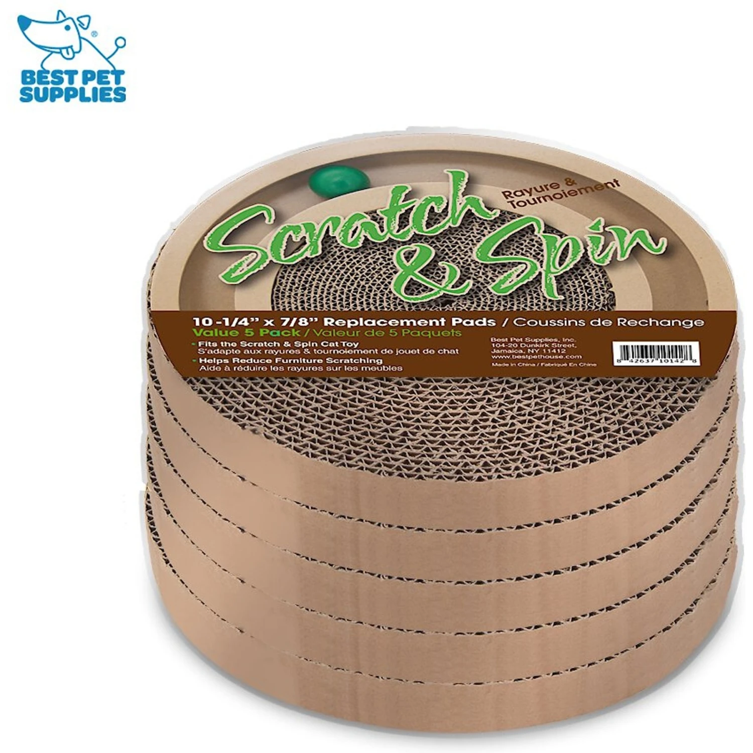 Best Pet Supplies Catify Scratch & Spin Cat Scratcher Replacement Pads 4 Best Pet Supplies Catify Scratch & Spin Cat Scratcher Replacement Pads - Image 2