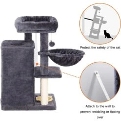 FEANDREA 32.7-in Faux Fleece Cat Tree & Condo 14 FEANDREA 32.7-in Faux Fleece Cat Tree & Condo -Pet Supplies Store 205244 PT3. AC SS1800 V1648064800
