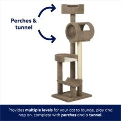 Frisco 69-in Real Carpet Wooden Cat Tree -Pet Supplies Store 208926 PT3. AC SS1800 V1667229176