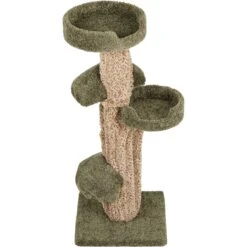 Frisco 49-in Tree-Shaped Real Carpet Wooden Cat Tree -Pet Supplies Store 208944 PT3. AC SS1800 V1647632803