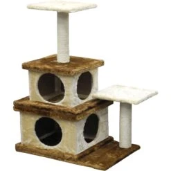 Go Pet Club 32-in Economical Cat Tree House, Beige/Brown -Pet Supplies Store 216954 pt2. AC SS1800 V1579195136