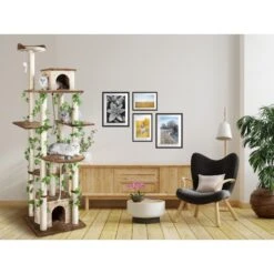 Go Pet Club 85-in Forest With Leaves Cat Tree, Beige/ Brown 10 Go Pet Club 85-in Forest With Leaves Cat Tree, Beige/ Brown -Pet Supplies Store 217158 PT4. AC SS1800 V1702056883