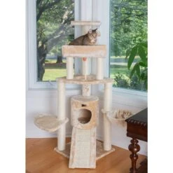 Armarkat 58-in Cat Tower & Ramp Cat Tree, Beige 14 Armarkat 58-in Cat Tower & Ramp Cat Tree, Beige -Pet Supplies Store 218997 PT3. AC SS1800 V1603339910