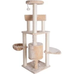 Armarkat 58-in Cat Tower & Ramp Cat Tree, Beige 17 Armarkat 58-in Cat Tower & Ramp Cat Tree, Beige -Pet Supplies Store 218997 PT6. AC SS1800 V1603336004