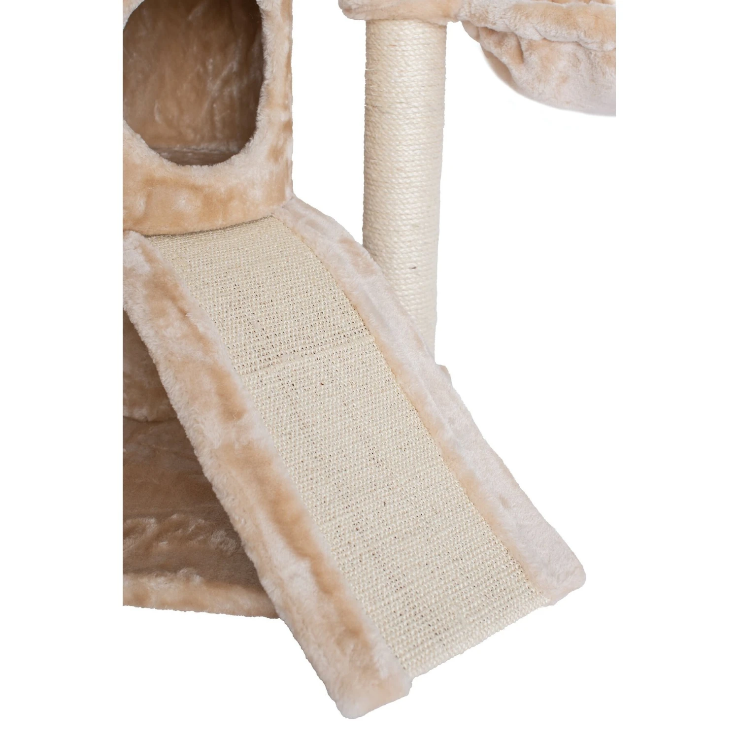 Armarkat 58-in Cat Tower & Ramp Cat Tree, Beige 10 Armarkat 58-in Cat Tower & Ramp Cat Tree, Beige - Image 8