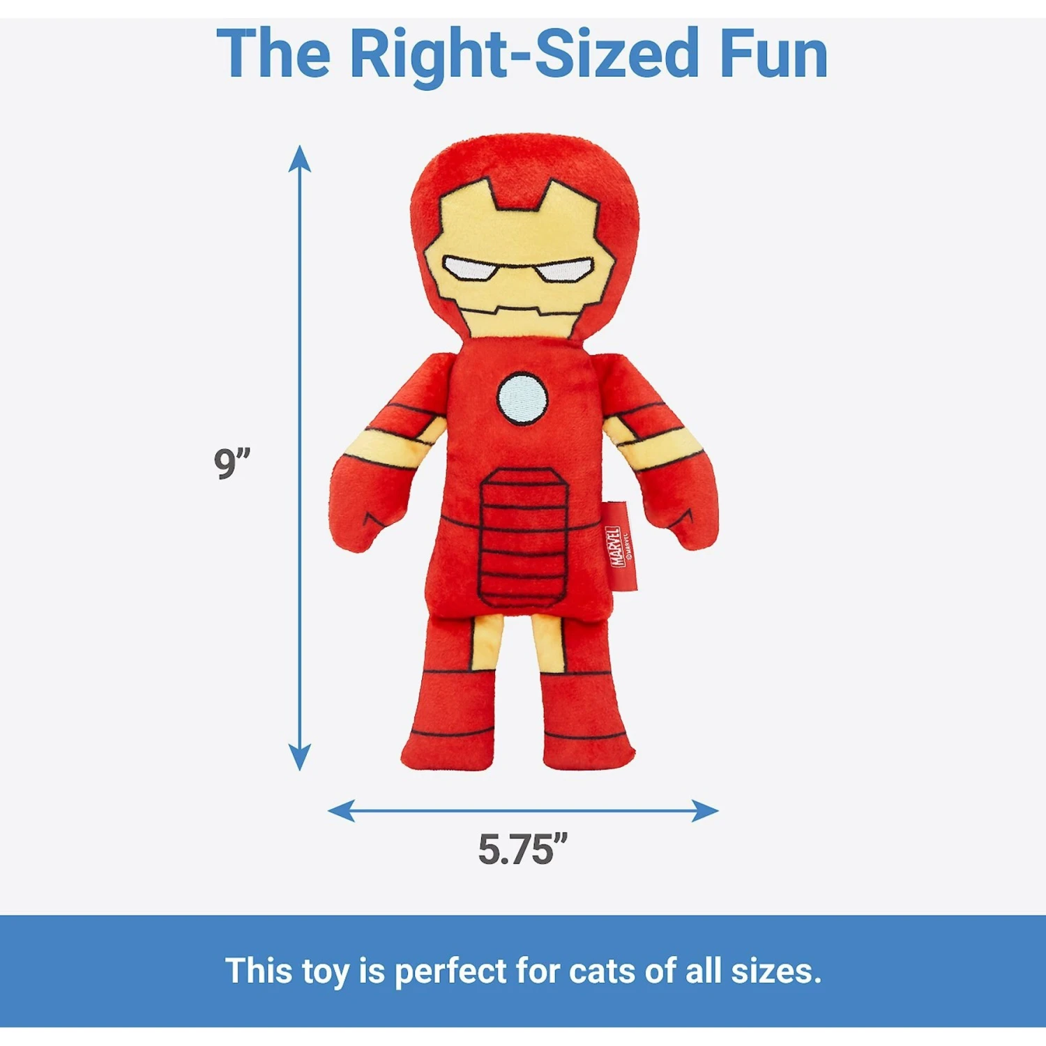 Marvel 's Ironman Plush Kicker Cat Toy With Catnip 4 Marvel 's Ironman Plush Kicker Cat Toy With Catnip - Image 2