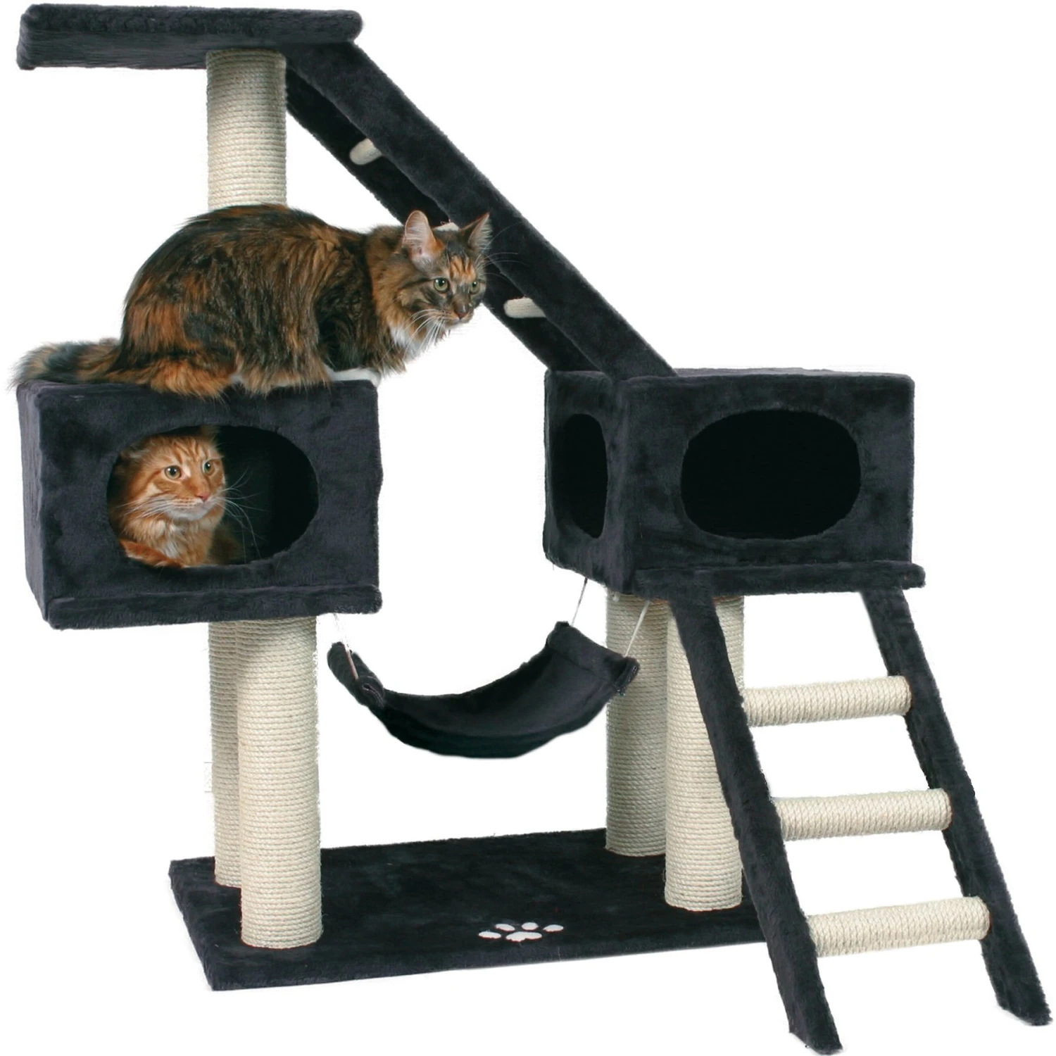 TRIXIE Malaga 43" Plush Cat Tree & Condo 3 TRIXIE Malaga 43" Plush Cat Tree & Condo