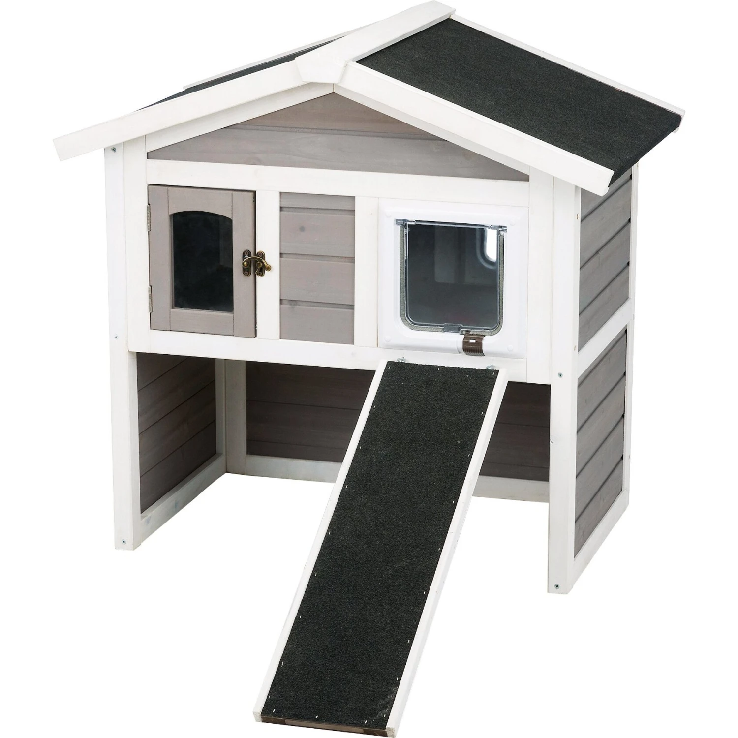 TRIXIE Natura Insulated Cat House With Ramp 3 TRIXIE Natura Insulated Cat House With Ramp
