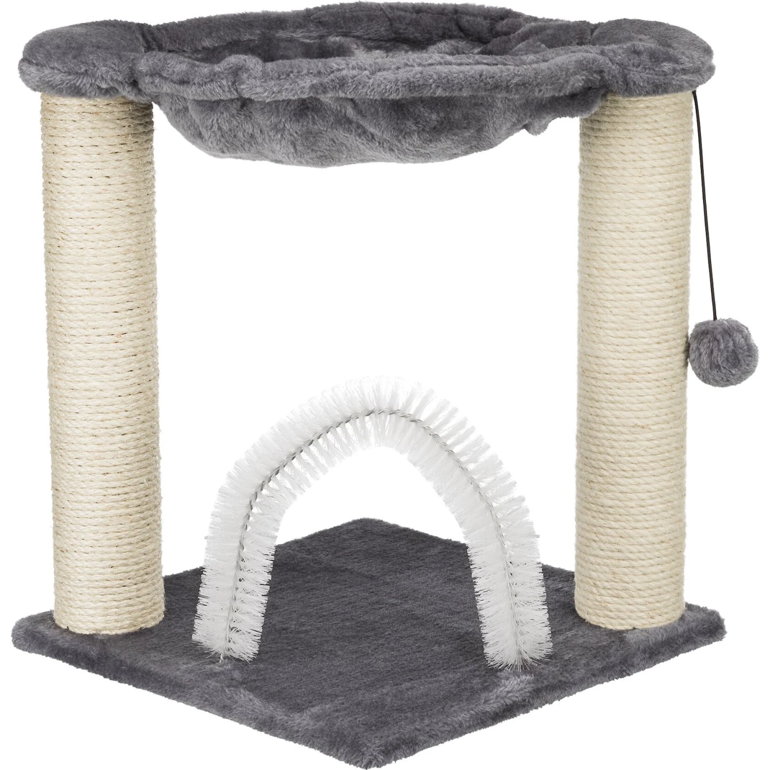 TRIXIE Baza 19.7-in Plush Cat Scratching Post With Hammock 3 TRIXIE Baza 19.7-in Plush Cat Scratching Post With Hammock