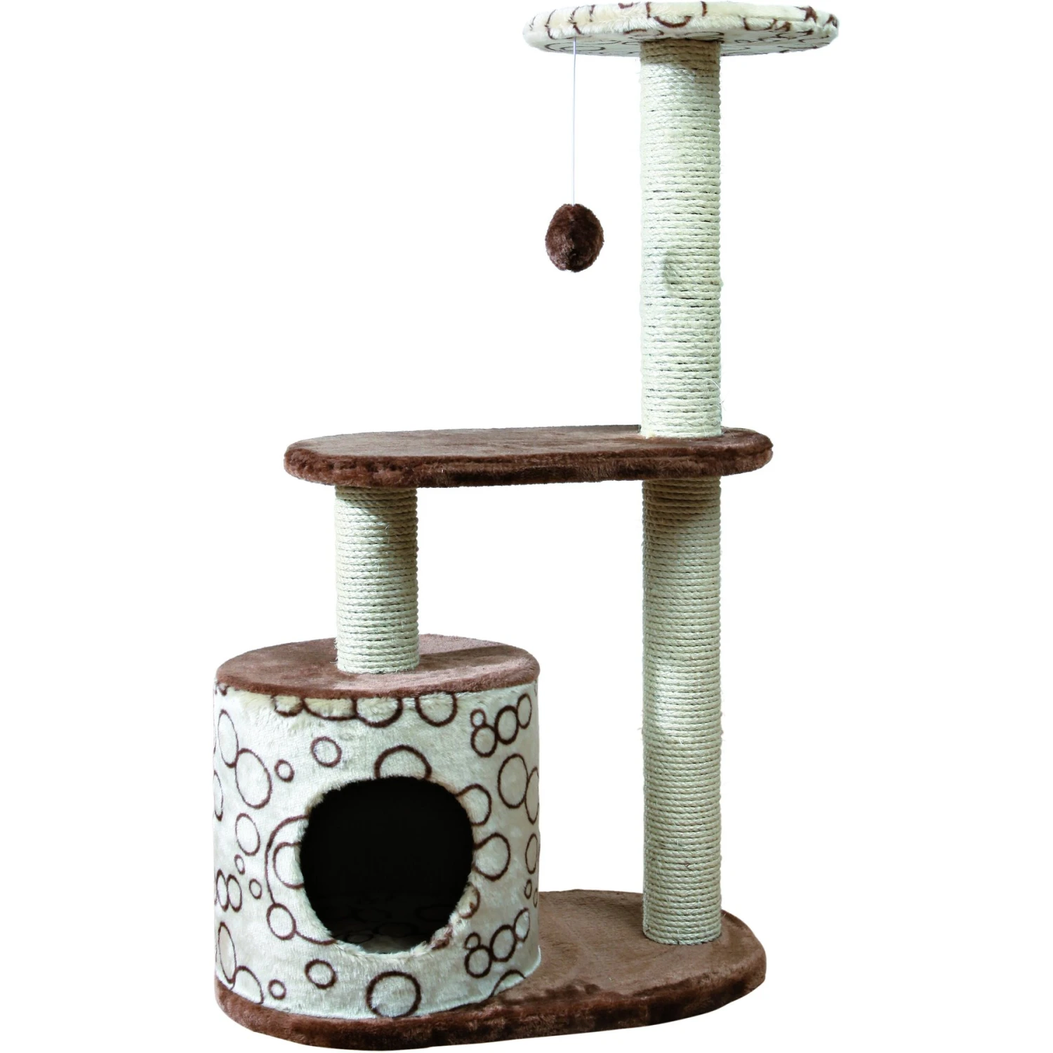 TRIXIE Casta 37.5-in Plush Cat Tower 4 TRIXIE Casta 37.5-in Plush Cat Tower - Image 2