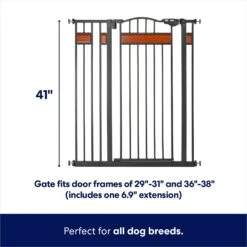 Frisco Wood Accents Extra Tall Auto-close Dog Gate 7 Frisco Wood Accents Extra Tall Auto-close Dog Gate -Pet Supplies Store 221968 PT1. AC SS1800 V1599256962