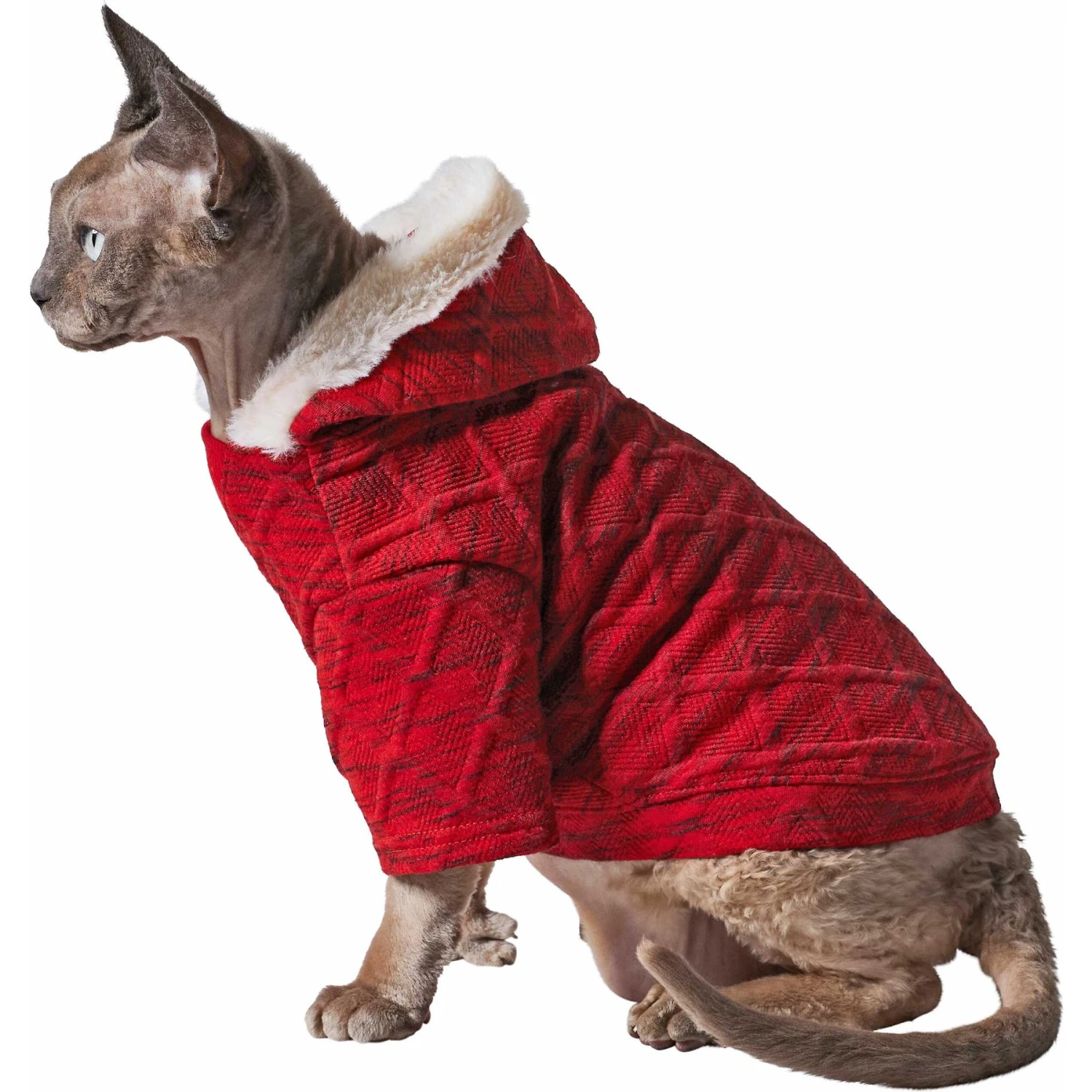 Frisco Textured Knit Dog & Cat Hoodie 6 Frisco Textured Knit Dog & Cat Hoodie - Image 4