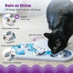 Nina Ottosson By Outward Hound Rainy Day Puzzle & Play Cat Toy -Pet Supplies Store 227102 PT2. AC SS1800 V1636499789