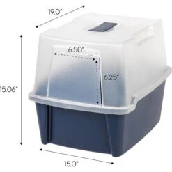 IRIS USA Enclosed With Front Door Flap & Scoop Cat Litter Box 15 IRIS USA Enclosed With Front Door Flap & Scoop Cat Litter Box -Pet Supplies Store 231660 PT4. AC SS1800 V1680808957