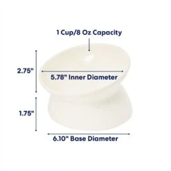 Frisco Double-Sided Ceramic Elevated Cat Bowl -Pet Supplies Store 232081 PT1. AC SS1800 V1685731990