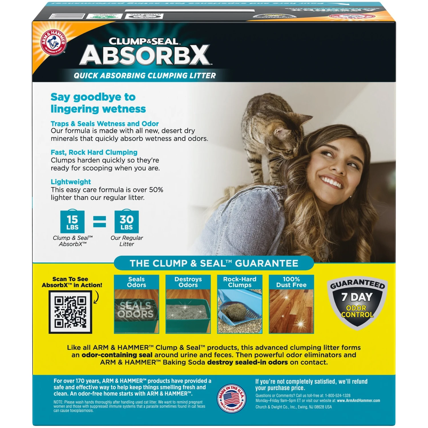 Arm & Hammer Litter Clump & Seal AbsorbX Absorbing Unscented Multi-Cat Cat Litter 6 Arm & Hammer Litter Clump & Seal AbsorbX Absorbing Unscented Multi-Cat Cat Litter - Image 4