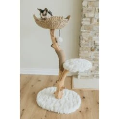 Mau Lifestyle Uni 41-in Faux Fur Basket Bed Cat Tree -Pet Supplies Store 235558 PT3. AC SS1800 V1632795716