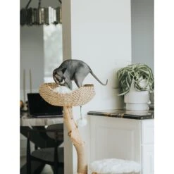 Mau Lifestyle Uni 41-in Faux Fur Basket Bed Cat Tree -Pet Supplies Store 235558 PT6. AC SS1800 V1632795105