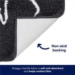 Frisco Microfiber Chenille Fish Bone Litter Mat -Pet Supplies Store 236242 PT2. AC SS1800 V1676556263