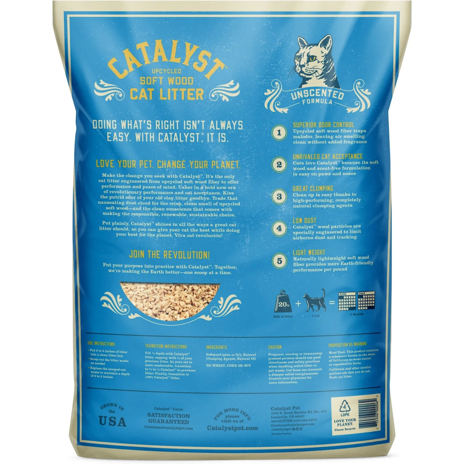 Catalyst Pet Unscented Formula Cat Litter 4 Catalyst Pet Unscented Formula Cat Litter - Image 2