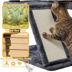 Yaheetech 57-in Plush Cat Tree & Condo 16 Yaheetech 57-in Plush Cat Tree & Condo -Pet Supplies Store 242612 PT6. AC SS1800 V1680630834