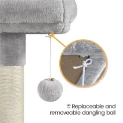 Yaheetech 60.5-in Plush Cat Tree & Condo -Pet Supplies Store 242622 PT7. AC SS1800 V1686153898