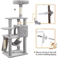 Yaheetech 60.5-in Plush Cat Tree & Condo -Pet Supplies Store 242622 PT8. AC SS1800 V1686153684