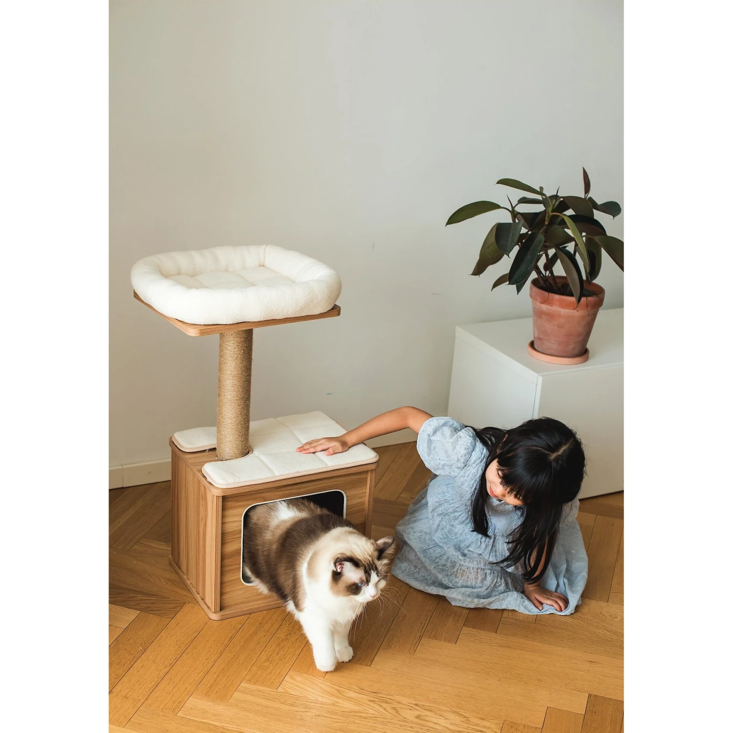Catry 29.7-in Modern Jute Cat Tree & Condo 5 Catry 29.7-in Modern Jute Cat Tree & Condo - Image 3
