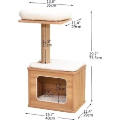 Catry 29.7-in Modern Jute Cat Tree & Condo 18 Catry 29.7-in Modern Jute Cat Tree & Condo -Pet Supplies Store 244330 PT7. AC SS1800 V1637109431