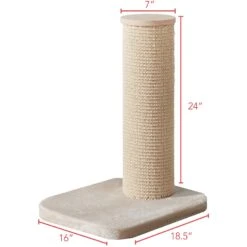 Two By Two City Cat Deluxe European 24-in Faux-Fur Cat Scratching Post -Pet Supplies Store 251759 PT1. AC SS1800 V1600292491
