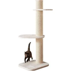 Two By Two City Cat Deluxe European 58-in Faux Fur Cat Tree -Pet Supplies Store 251765 PT2. AC SS1800 V1600292453
