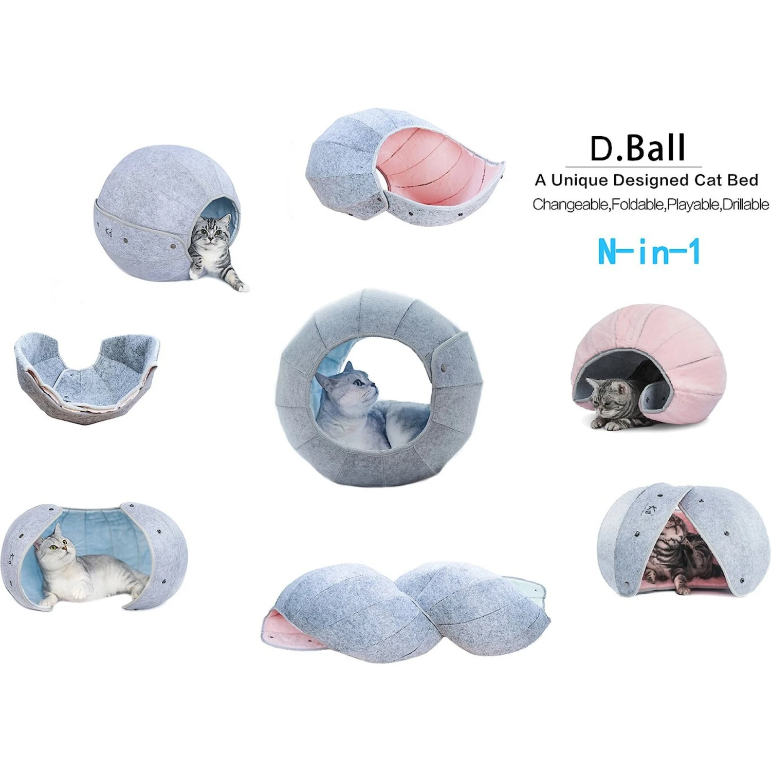 K1 Pet Design Dragon Ball Covered Cat Bed 6 K1 Pet Design Dragon Ball Covered Cat Bed - Image 4